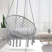 WQ Offre Spéciale Hamac en Macramé 100% Coton avec Support pour Chaise Suspendue