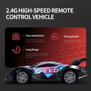 Voiture de course électrique miniature télécommandée SJY-Q170 2,4 GHz, haute vitesse, drift, avec lumières LED - Product Image 2