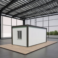Maison conteneur modulaire durable sur mesure pour usage hôtelier, pliable, toit incliné, certifiée CE, design européen
