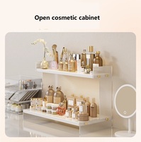 Grand Organisateur de Maquillage, Présentoir à Rouge à Lèvres, Étagère Transparente en Acrylique, Plateau à Parfums pour Coiffeuse de Salle de Bain, Boîte de Rangement Cosmétique