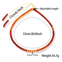 Collier de prière religieux unisexe en perles rondes ajustables de 108 perles Mala en ambre naturel dégradé de 6,5*3,5 mm, 16,7 g, cadeau