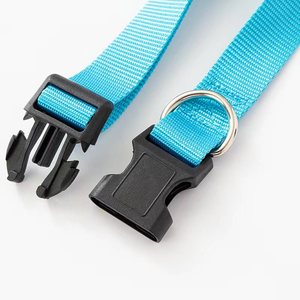 OEM Custom Classic Soft Durable Eco-Friendly Quick Release Simple <b>Padded</b> Buckle Closure Striped Dog Collar Breathable Adjustable - Product Image 5