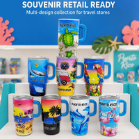 Gobelet miniature personnalisé avec logo, souvenir de plage, 2 oz, 3 oz, en acier inoxydable, verre à shot en métal