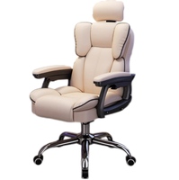 Chaise de bureau moderne pivotante pour jeu de course Appui-tête réglable Repose-pieds Pro Gaming Boss Chaise confortable CEO Sillas en cuir