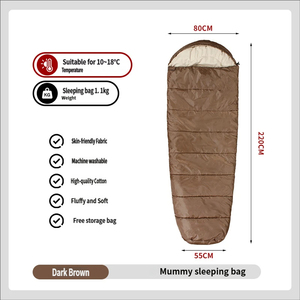 Sac de couchage mummy personnalisé 4 saisons ultraléger en fibres creuses <span class=keywords><strong>écologique</strong></span>s, imperméable, pour camping et randonnée par temps froid, individuel - Product Image 2
