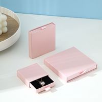 Vente en gros, boîte Recyclable personnalisée pour collier, bague, tiroir, emballage De bijoux, tiroir coulissant, boîtes cadeaux avec poignée