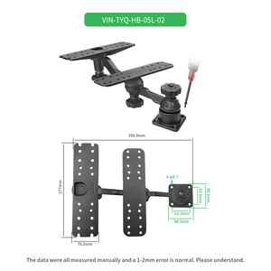 Support universel réglable pour sondeur marin à double plaque VIN-TYQ-HB-05L-02 - Product Image 2