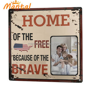 איש הבציר מערה קישוט מתכת מתכת מתכת, אביזרים מסגרות תמונות - Product Image 3