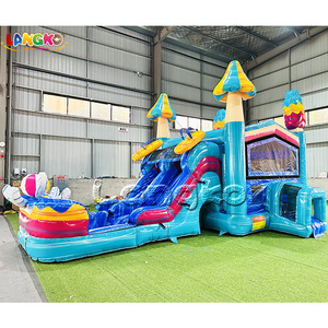 Oferta Especial: Combo de Tobogán Hinchable Comercial para Fiestas al Aire Libre con Soplador de Aire y Casa de Rebote - Product Image 2