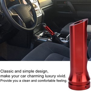 Funda de Freno de Mano para Coche de Aleación de Aluminio, Palanca de Cambios Metálica Universal, Barra de Protección para Mejora y Reequipamiento, Negro, Plateado, Rojo, Amarillo - Product Image 5