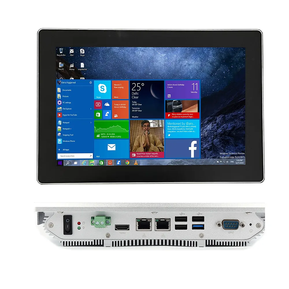 Pc Panel Pabrik Ydstech 10.1 "Inci 1920X1080 Graghic HD Rugged Grade Ip65 Tablet Pc untuk Industri