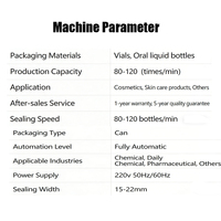 Machine de sertissage automatique de bouchons de flacons de haute précision en aluminium pur et plastique pour laboratoire