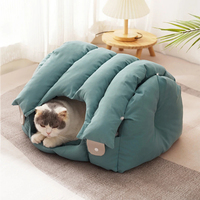 Coussin pour chat automne-hiver, coussin pour animaux de compagnie super doux, rembourrage en coton PP amovible, lit pour chat et chien, niche portable universelle pour animaux de compagnie, fournitures pour animaux de compagnie