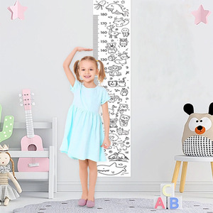 สติ๊กเกอร์ติดผนังวัดส่วนสูงเด็กแบบกำหนดเอง เป็นมิตรกับสิ่งแวดล้อม ลอกออกได้ ปลอดภัย วัดส่วนสูงได้อย่างแม่นยำ มีตัวอย่างฟรี - Product Image 6