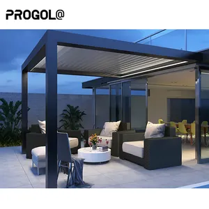 Modern Garden Waterproof Aluminium Gazebos Pergola Roof Outdoor Aluminum Pergola