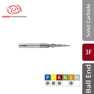 Tyjm hrc55/hrc65 rắn Carbide 2-sáo bóng mũi thon End Mills <span class=keywords><strong>CNC</strong></span> <span class=keywords><strong>Router</strong></span> bit cho kim loại khắc gỗ tùy chỉnh ODM/OEM - Product Image 2