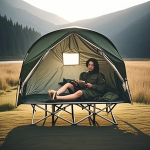 Tenda per culla impermeabile per 1 persona, tenda <span class=keywords><strong>da</strong></span> campeggio portatile pieghevole per tenda <span class=keywords><strong>da</strong></span> terra, tenda <span class=keywords><strong>da</strong></span> pesca all'aperto costruita su culla o <span class=keywords><strong>da</strong></span> usare <span class=keywords><strong>da</strong></span> solo - Product Image 1