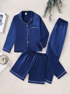 Pyjamas en soie durables pour femmes, ensemble de nuit long, tissu doux et respirant, fabrication sur mesure OEM ODM, usine au Vietnam - Product Image 4