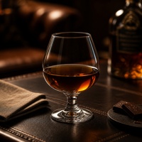Verre à brandy transparent de 518 ml, idéal pour le cognac et le whisky, pour usage domestique ou en bar