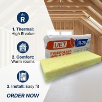 Canada ASTM E84 R15 3.5 Isolation thermique de haute qualité, insonorisation, laine de verre ignifuge pour structure en bois