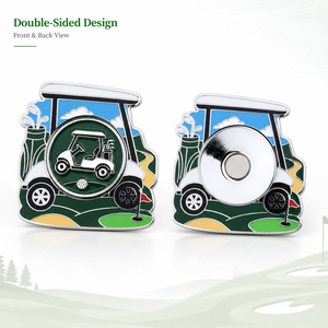 Magnetic <b>Golf</b> Ball Marker with Custom Irregular Shape and Removable Center Marker for Corporate <b>Golf</b> Gifts - Product Image 2