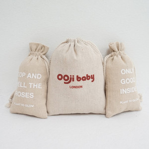Sacs à cordon en lin/jute personnalisés avec logo/impression, vente en gros d'usine, pour l'emballage - Product Image 6