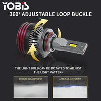 Ampoules de phares LED YOBIS 9900000Max M8 PRO haute puissance 12000LM 120W super lumineuses 12V pour voiture H1 H7 H4 H11 H13 9005 9006 9012