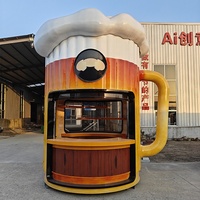 Camion de nourriture multifonctionnel en acier de forme radio rétro, bar et remorque de vente de boissons pour hot-dogs, glaces, bière et plus encore