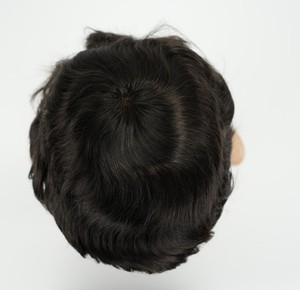 <span class=keywords><strong>Parrucca</strong></span> <span class=keywords><strong>parrucca</strong></span> da uomo di alta qualità <span class=keywords><strong>con</strong></span> pizzo Mono toupet Base completa per capelli in PU sostituzione di pelle sottile materiale per capelli umani - Product Image 2
