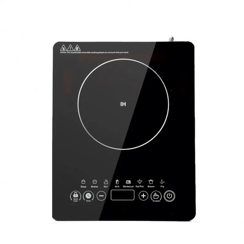 Electrodomésticos para el hogar Sensor Touch 2 quemador estufa eléctrica 73cm 2 placas Panel de vidrio 3500W Cocina de Inducción