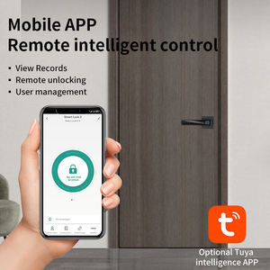 होम होटल कार्यालय अपार्टमेंट स्मार्ट फिंगरप्रिंट लॉक के लिए हैंडल के साथ कीपैड ग्लास दरवाजा नॉब - Product Image 5