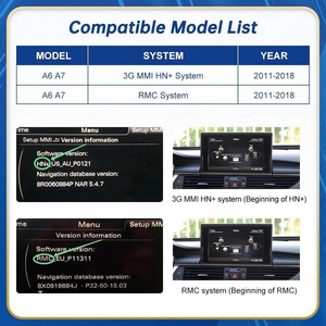 Schermo Multimediale Wireless da 12,3 Pollici con Carplay e Android Auto per <span class=keywords><strong>Audi</strong></span> A6 C7 A7 4G 2011-2018, GPS, Navigazione e Stereo - Product Image 4