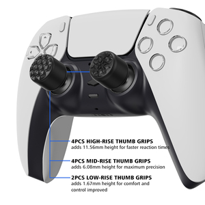 Playvital สีน้ำเงินที่ครอบด้ามจับซิลิโคนตามหลักสรีรศาสตร์สำหรับ PS5 PS4สวิตช์ Pro คอนโทรลเลอร์ - Product Image 5