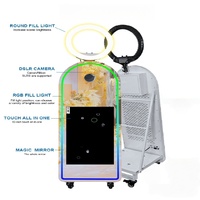 Cabine photo miroir iPad haut de gamme Bluetooth/Wi-Fi supportant les imprimantes de caméras pour la photographie de fête d'impression photo rapide