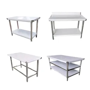 New Fast Delivery Stainless Steel Bench Kitchen Stainless Table Stainless Steel Worktable