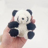 Porte-clés en peluche ours bouclé personnalisé, prix d'usine en gros, faible MOQ, pendentif mignon en sherpa pour sac, jouet en peluche doux