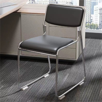 Chaise de réunion ergonomique empilable en métal moderne pour hôpital, maison, bureau, salle de conférence, réception, consultation des visiteurs