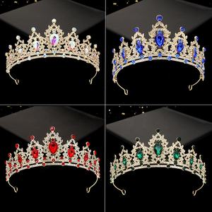 Tiara de <span class=keywords><strong>Novia</strong></span> de Alta Calidad, Estilo Europeo y Americano, Estilo Barroco, con Pedrería, Corona de Princesa, Tiara de <span class=keywords><strong>Novia</strong></span> - Product Image 6