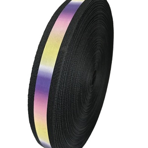 Cầu Vồng Glow-in-The-Dark Phản Chiếu Thân Thiện Với Môi Polyester Vải Dải DIY Tùy Chỉnh Cho Thời Trang Quần Áo Sinh Viên Đồng Phục - Product Image 2