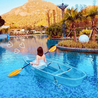 Portrait de la maison personnalisée photographie chaise pc parc aquatique océan canotage coquille pc bateau Transparent bateau polycarbonate bateau