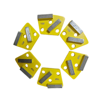 Plaque de meulage diamantée Plaque de meulage à 2 segments pour meuleuses de sol ASL Segments de meulage pour béton Outils diamantés