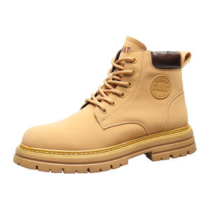New Modern Design Martin Boots for <b>Men</b> Classic Rhubarb Nubuck Leather Boots High Quality <b>Men</b> Boots <b>Shoes</b> - Product Image 5