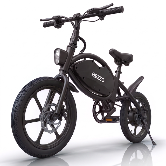 HEZZO T8Pro16Inch Ebike Foldable 2 Wheel Electric City Scooter/electric Bike 48V 500W Moped Escooter 35Km Range USA EU Warehouse