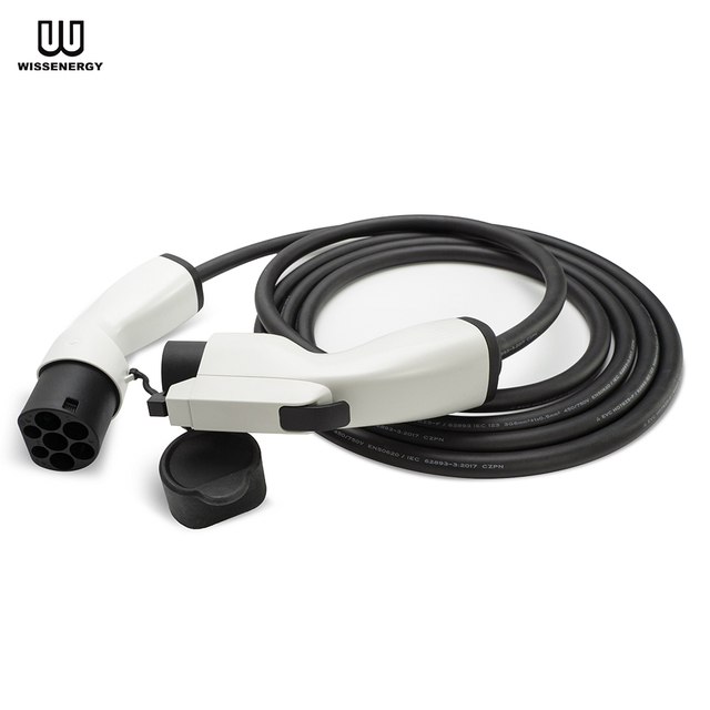 WISSENERGY Wholesale 32A SAE J1772 Type 1 AC Electric Vehicle Mode 3 EV Charging Cable Compatible With All EV Cars
