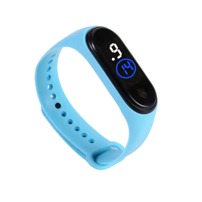 Reloj digital led para niños, pulsera deportiva con correa de silicona colorida, superventas, 2023