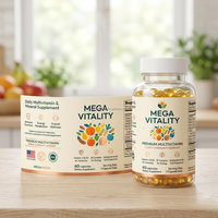 Impression d'étiquettes personnalisées pour compléments alimentaires, étiquettes imperméables pour bouteilles de vitamines, pour produits de santé