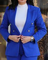 C0527 Costumes d'affaires pour femmes, pantalon slim et veste assortis, costumes pour femmes, vêtements de bureau, costume formel