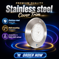 Lampu Kolam Renang Mini Tahan Air IP68 Berkualitas Tinggi, Diisi Resin dengan PC 6W, Lampu LED Strip Kolam Renang Warna RGB, Kontrol Jarak Jauh AC DC12V