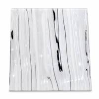 Feuille de cellulose élégante rayée blanc-noir pour peignes à cheveux faits main, barrettes, cadres de miroirs et accessoires de toilettage de luxe