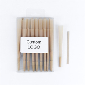 Organic Natural Pre-Made Rolled Cone 109mm King Size Tobacco Smoking Accessories <b>Rolling</b> Paper Pre Smoking Rolled Cones 18-Pack - Product Image 1